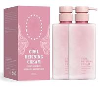 Hairhalo Curl Defining Cream,Curl Defining Cream,Curl Cream for Curly Hair Anti Frizz,Hair Halo Curl Defining Cream,Moisturizing, Smoothing for Curly & Wavy Hair (2 pcs)