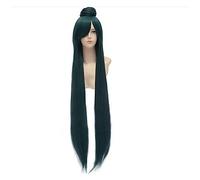 Hairjoy - Peluca sintética para mujer, muy larga, lacia, color verde