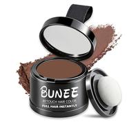 Hairline Powder, Instantly Polvo de línea Capilar, Retoca Raices Corrector para Cabello, Sombra para el Cabello, Para Mujeres y Hombres, Maquillaje Capilar Resistente al Agua (Castaño Medio)