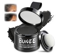 Hairline Powder, Instantly Polvo de línea Capilar, Retoca Raices Corrector para Cabello, Sombra para el Cabello, Para Mujeres y Hombres, Maquillaje Capilar Resistente al Agua (Negro)