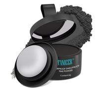 Hairline Powder, Retocador de Raíces en Polvo,Corrector para Densificar El Cabello, para Rellenar el Cabello, Retoca Raíces Polvo para Densificar El Cabello, con aplicador, 4g (Negro)