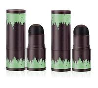 Hairline Powder Stick Hair Shadow Powder Root Touch Up Powder Impermeable Shading Sponge Pen Hair Filler Powder para cubrir la raíz del cabello gris,retoque del cabello,cabello fino(2 uds Marrón moca)