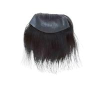 Hairline Toupee for hombres Cabello humano PU Skin Base D Estilo Frontal Hairpieces