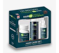 HairMD Juego de reparación capilar post-trasplante - Tratamiento de reparación capilar de 1 mes con champú reparador, suero reparador, multivitaminas para el cabello - Productos avanzados para el
