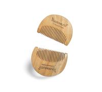 HairMust Peine de madera para barba y bigote, para crecimiento del cabello, caída del cabello, control de la caspa, alisado del cabello, control del encrespamiento, peine para hombres, tratado con