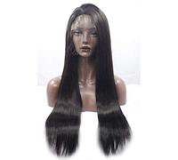 Hairpieces Long Straight Wig Lace Front Wig Natural Silky Black Heat Resistant Fiber Synthetic Hair for Ladies Daily Cosplay Halloween Party 26in 18 in