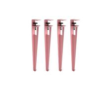 Hairpin Table Legs 4pcs Set Adjustable Height Metal Coffee Tables Leg DIY Workbench, Dining Extension Furniture(76cm/Pink)