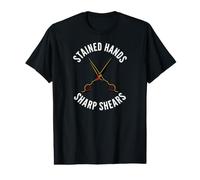 Hairstylist Stained Hands Sharp Shears Cosmetologist Camiseta gráfica económica