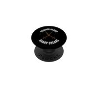 Hairstylist Stained Hands Sharp Shears Cosmetologist PopSockets PopGrip Adhesivo