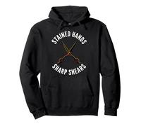 Hairstylist Stained Hands Sharp Shears Cosmetologist Sudadera con Capucha