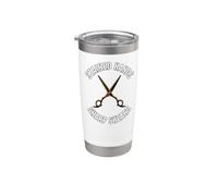 Hairstylist Stained Hands Sharp Shears Cosmetologist Vaso térmico de acero inoxidable de doble pared
