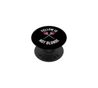 Hairstylist Yellow Is Not Blonde Hair Colorist Dye Brush PopSockets PopGrip Adhesivo
