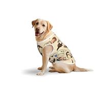 Hairy Ferret - Chaleco de camisa estampada para perro, camisetas elásticas de algodón suave sin mangas, ropa transpirable para perros grandes (3xl-5XL)