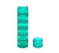 HaiSea Pastillero planificador semanal de viaje, organizador de píldoras mensual, caja de píldoras diaria, compartimentos separados AM/PM los colores pueden variar