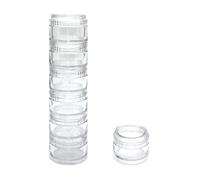 HaiSea Pastillero planificador semanal de viaje, organizador de píldoras mensual, caja de píldoras diaria, compartimentos separados AM/PM los colores pueden variar