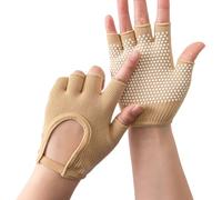 HAISENG 2 guantes de protección solar sin dedos, transpirables, guantes de ciclismo, conducción, pesca, senderismo, deportes, fitness, guantes
