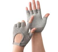 HAISENG 2 guantes de protección solar sin dedos, transpirables, guantes de ciclismo, conducción, pesca, senderismo, deportes, fitness, guantes