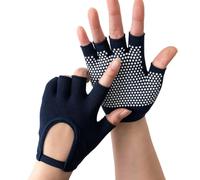HAISENG 2 guantes de protección solar sin dedos, transpirables, guantes de ciclismo, conducción, pesca, senderismo, deportes, fitness, guantes