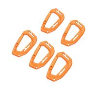 HAISENG 5 mosquetones de ABS de alta resistencia para escalada en roca, accesorios de mochila, mosquetón de bloqueo seguro, multiusos, mosquetones seguros para senderismo