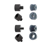 HAISENG 8 adaptadores de conector de rosca de 5/8 a 1/4 a 3/8 para cámara réflex digital, soporte de micrófono, trípode, adaptador de clip portátil para exteriores