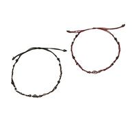 HAISENG Abalorio cultural étnico chino tejido a mano para parejas, accesorio único ajustable