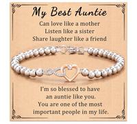 HAISENG Abalorio de corazón infinito para mujer con cristales brillantes, portátil, para ocasiones de moda, elegante para mujer, talla única, como se describe