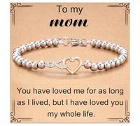 HAISENG Abalorio de corazón infinito para mujer con cristales brillantes, portátil, para ocasiones de moda, elegante para mujer, talla única, como se describe