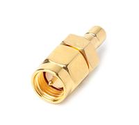 HAISENG Adaptador de conector de antena de radio digital SMA macho a SMB macho de 50Ω para coche, conector de cable banana, enchufe de rosca, adaptador de cubo de soldadura, cable de coleta, panel de