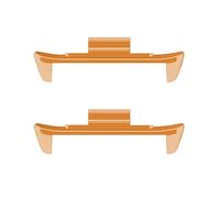HAISENG Adaptador de conector de correa de reloj, accesorio de enlace de metal de repuesto, compatible con correa de reloj MiBand 8, 2 lengüetas de acero inoxidable, extensión de correa para correas