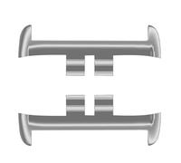 HAISENG Adaptador de conectores de 20 mm de diámetro, eslabones de metal para reloj inteligente Rossini 2i, resistente a la corrosión, fácil instalación, elegante, 2 adaptadores ergonómicos de correas