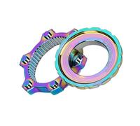 HAISENG Bicycles - Espaciadores de conversión centrales de 44 mm, adaptador de disco central, cubos de bicicleta a rotadores de freno de 6 agujeros, tapas de bloqueo central, parte de ciclismo