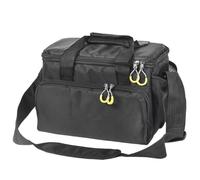 HAISENG Bolsa de transporte portátil para herramientas de pesca con múltiples bolsillos, resistente al agua, hombros gruesos, al aire libre, portátil, múltiples bolsillos, para accesorios