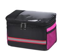 HAISENG Bolsa para manillar de bicicleta de carretera, bolsas grandes de almacenamiento frontal, bolsa de teléfono, bolsa organizadora para bicicleta, bolsa de alimentación frontal