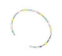 HAISENG Brazalete de cobre ajustable abierto con diseño contemporáneo de goteo, elegante accesorio de muñeca para trajes de moda, joyería de cobre, talla única, como se describe