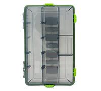 HAISENG Caja de aparejos impermeable, contenedor de pesca, organizador de señuelos de peces con divisores extraíbles, cajas de almacenamiento de señuelos, organizador de divisores