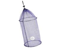 HAISENG Cebos de pesca plegables flotantes para señuelos de camarones con malla recubierta de goma, red resistente