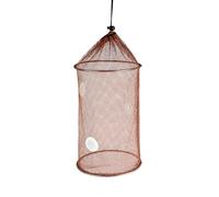 HAISENG Cebos de pesca plegables flotantes para señuelos de camarones con malla recubierta de goma, red resistente