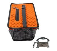 HAISENG Cesta de pesca flotante para peces capturados, jaula de almacenamiento plegable, portátil, cubo de pesca