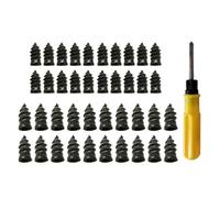 HAISENG Clavos de goma para reparación de neumáticos, reparación de pinchazos de neumáticos de coche, tornillos de goma, herramientas rápidas para neumáticos de vacío, kit de neumáticos