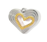 HAISENG Colgante de acero inoxidable con forma de corazón y luna, estrella, mariposa, abejas, 11 dijes versátiles para ocasiones especiales, joyería simbólica de acero inoxidable, talla única, como se