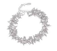 HAISENG Colgante de corazón de acero inoxidable resistente a las alergias para ella, elegante accesorio de capas, elegante cadena de regalo unisex, talla única, como se describe