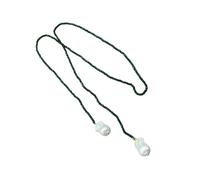 HAISENG Collar de doble hebra de cristales verdes y perlas cultivadas, diseño cómodo para el día a día, elegante collar de piedra de espinela verde, talla única, como se describe, como se describe