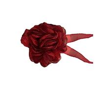 HAISENG Collar de flores de tela hecho a mano con lazo floral ajustable a la moda elegante cadena de cuello floral adecuado para boda fiesta collar de flores, necklace, como se describe, como se