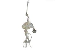 HAISENG Cordón para teléfono con diseño de medusas, hecho a mano, con borlas y estrellas, colgante para mochila, bolso, cartera, funda de teléfono, popular entre