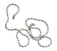 HAISENG Elegante collar de plata con cuentas ajustables, simple para añadir un toque de elegancia a tus atuendos, talla única, como se describe, como se describe