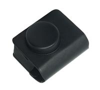 HAISENG Funda de piel sintética de silicona suave para cámara Wide400 con correas para el hombro, Black