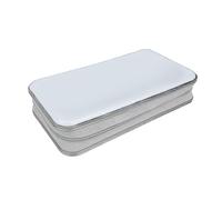 HAISENG Funda portátil para CDs, bolsa de almacenamiento de 80 unidades, organizador de gran capacidad para discos, White