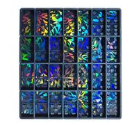 HAISENG Heart Dominoe - Molde de silicona de resina epoxi de cristal, kit de llavero para hacer joyas