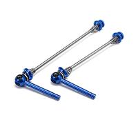 HAISENG Juego de pinchos de bloqueo para rueda de bicicleta, de liberación rápida, bloqueo de ciclismo, color negro, rojo y azul