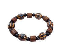HAISENG Lovely Cats - Cadena de cerámica ajustable con cuentas de cerámica para gatos, elegante cadena de muñeca con cuentas de moda, talla única, como se describe